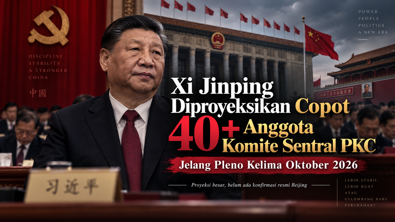 Xi Jinping Diproyeksikan Copot 40+ Anggota Komite Sentral PKC Jelang Pleno Kelima 1 Xi Jinping Diproyeksikan Copot 40+ Anggota Komite Sentral PKC Jelang Pleno Kelima