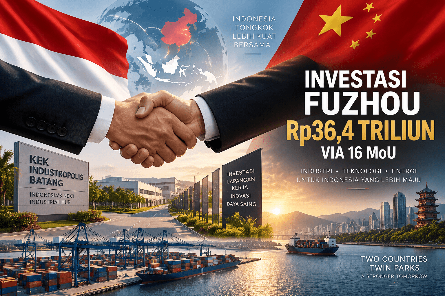 Investasi Fuzhou Rp36,4 Triliun via 16 MoU: Ini Progresnya 1 Investasi Fuzhou Rp36,4 Triliun via 16 MoU: Ini Progresnya
