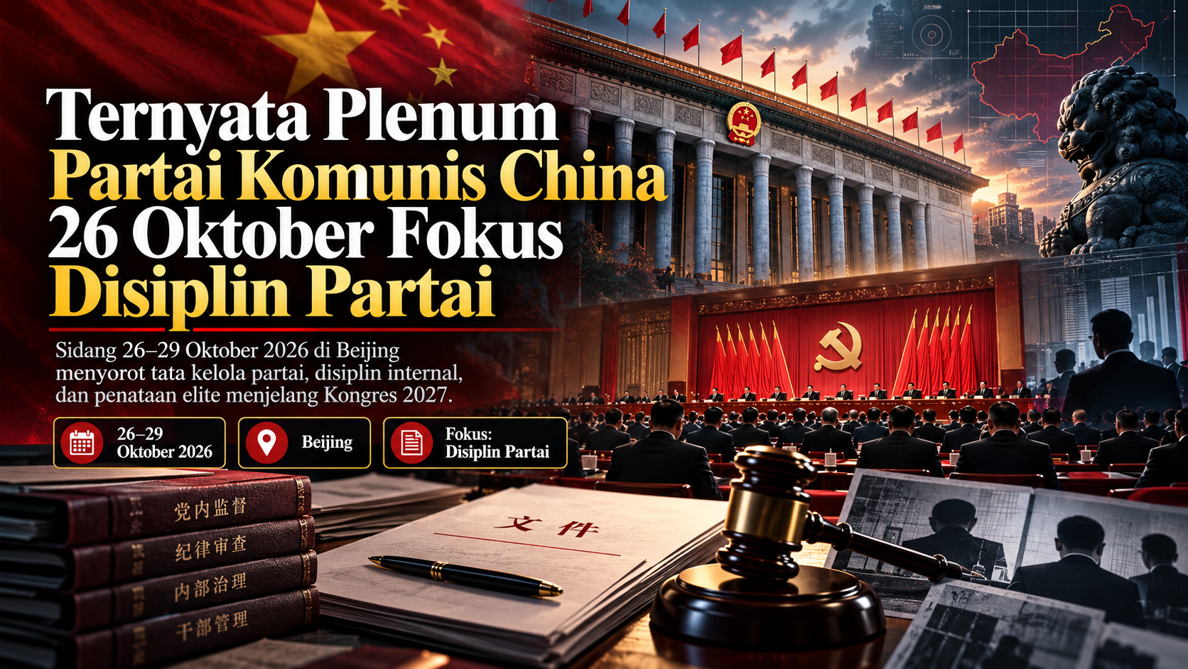 Ternyata Plenum Partai Komunis China 26 Oktober Fokus Disiplin Partai